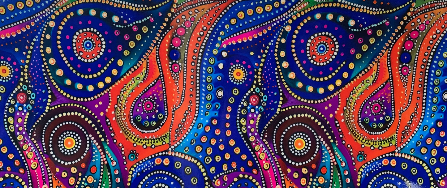 16oz UV DTF Libbey Wrap Aboriginal Indigenous Dot Art Work Painting Aboriginal #A300