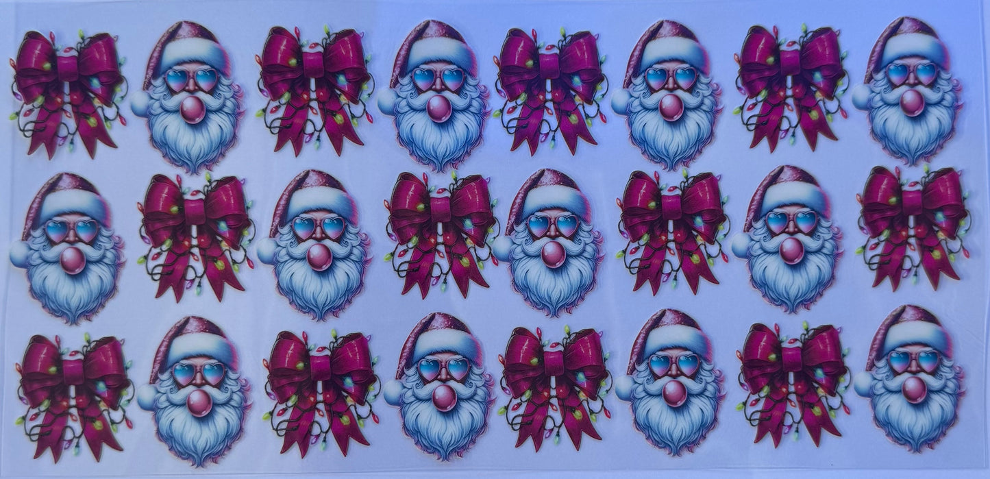 16oz UV DTF Libbey Wrap Christmas W122