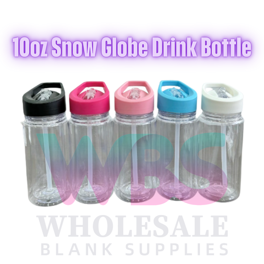 🧸 10oz Kids Acrylic Snowglobe Drink Bottle 💦