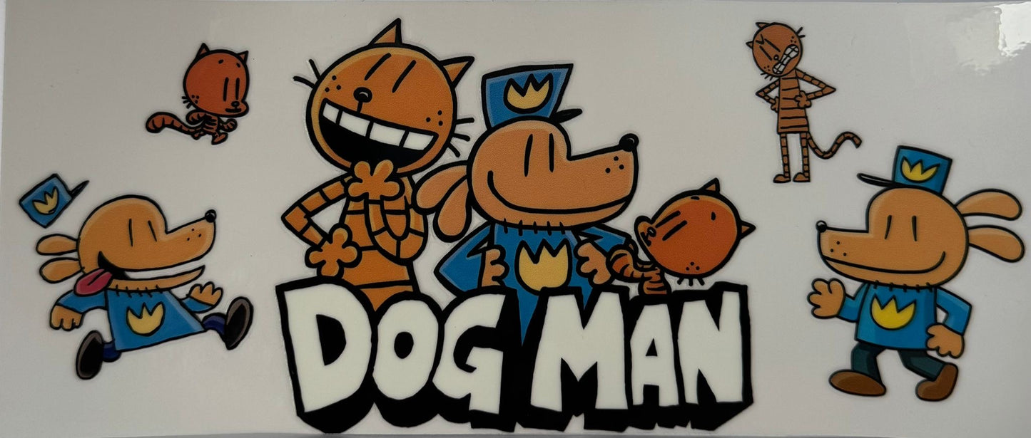 16oz UV DTF Libbey Wrap Dogman #W193