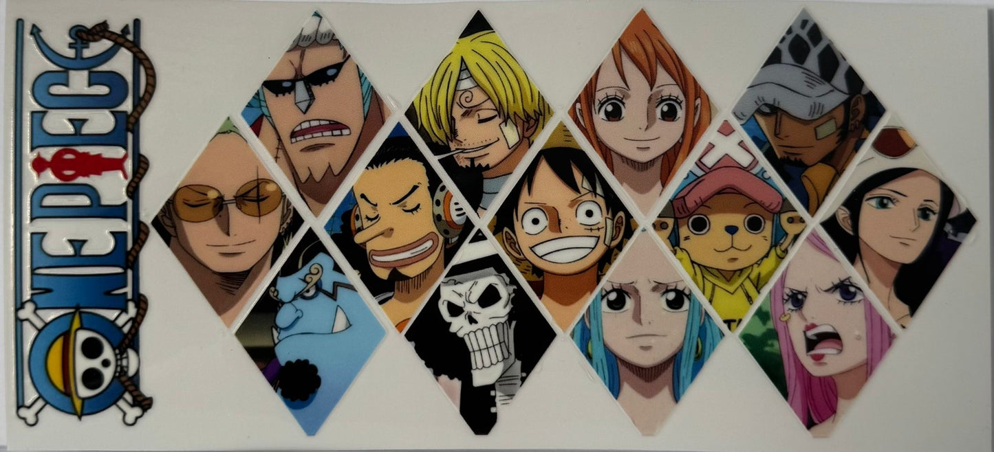 16oz UV DTF Libbey Wrap One Piece / Diamond #W174