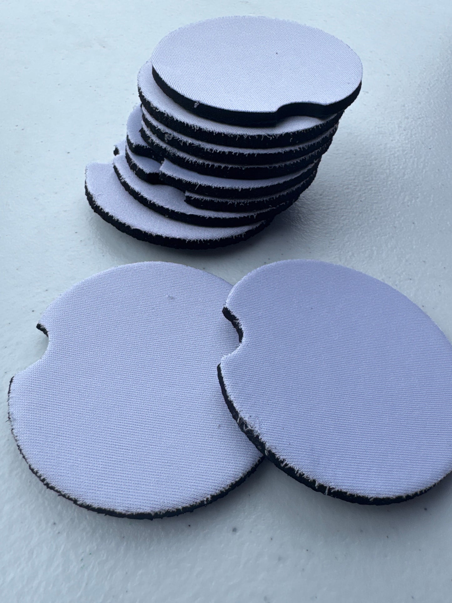 Little FUZZY Sublimation Car Coasters 5mm Set of 2