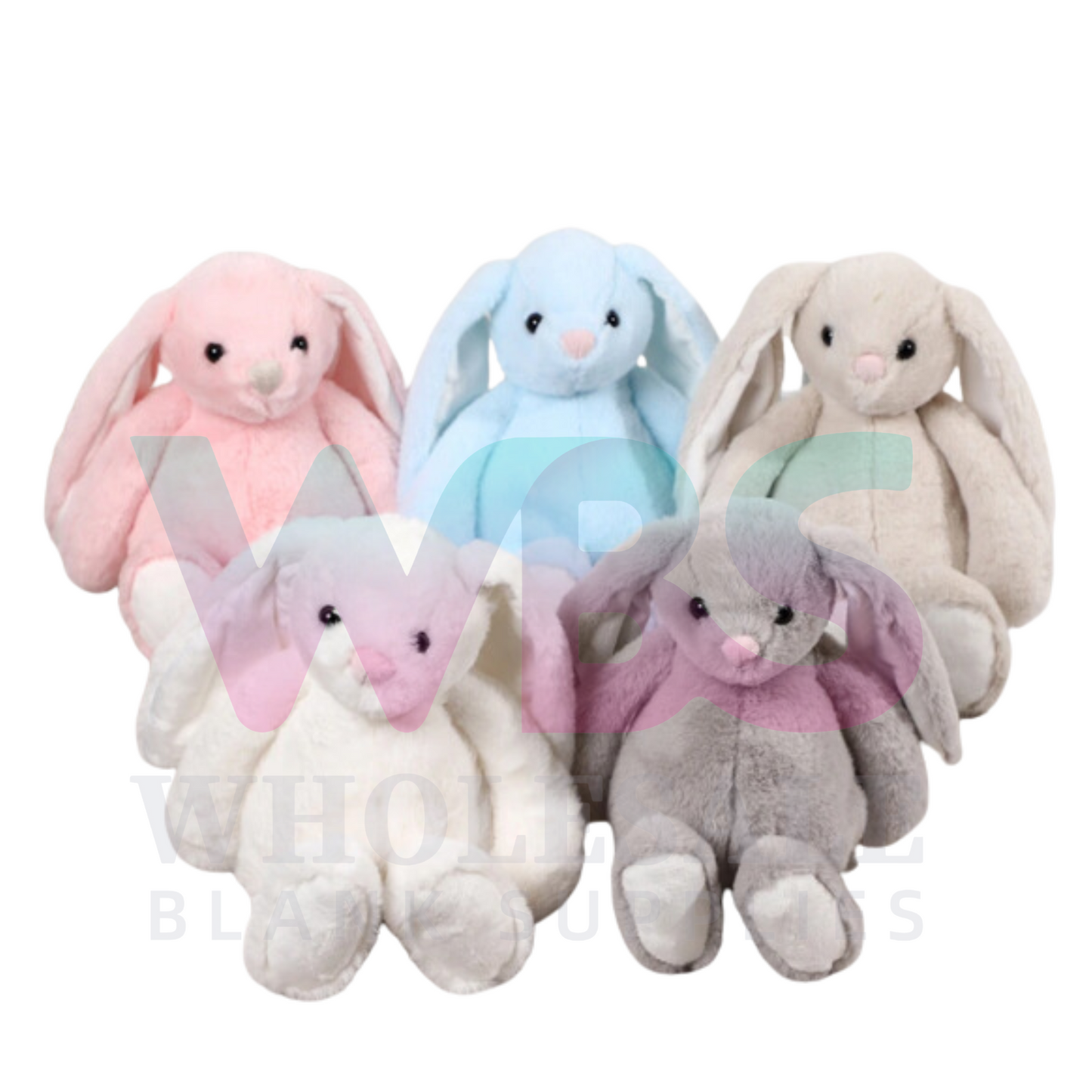 🐰 Sublimation Bunny Plush with Removable T-Shirt – 30cm