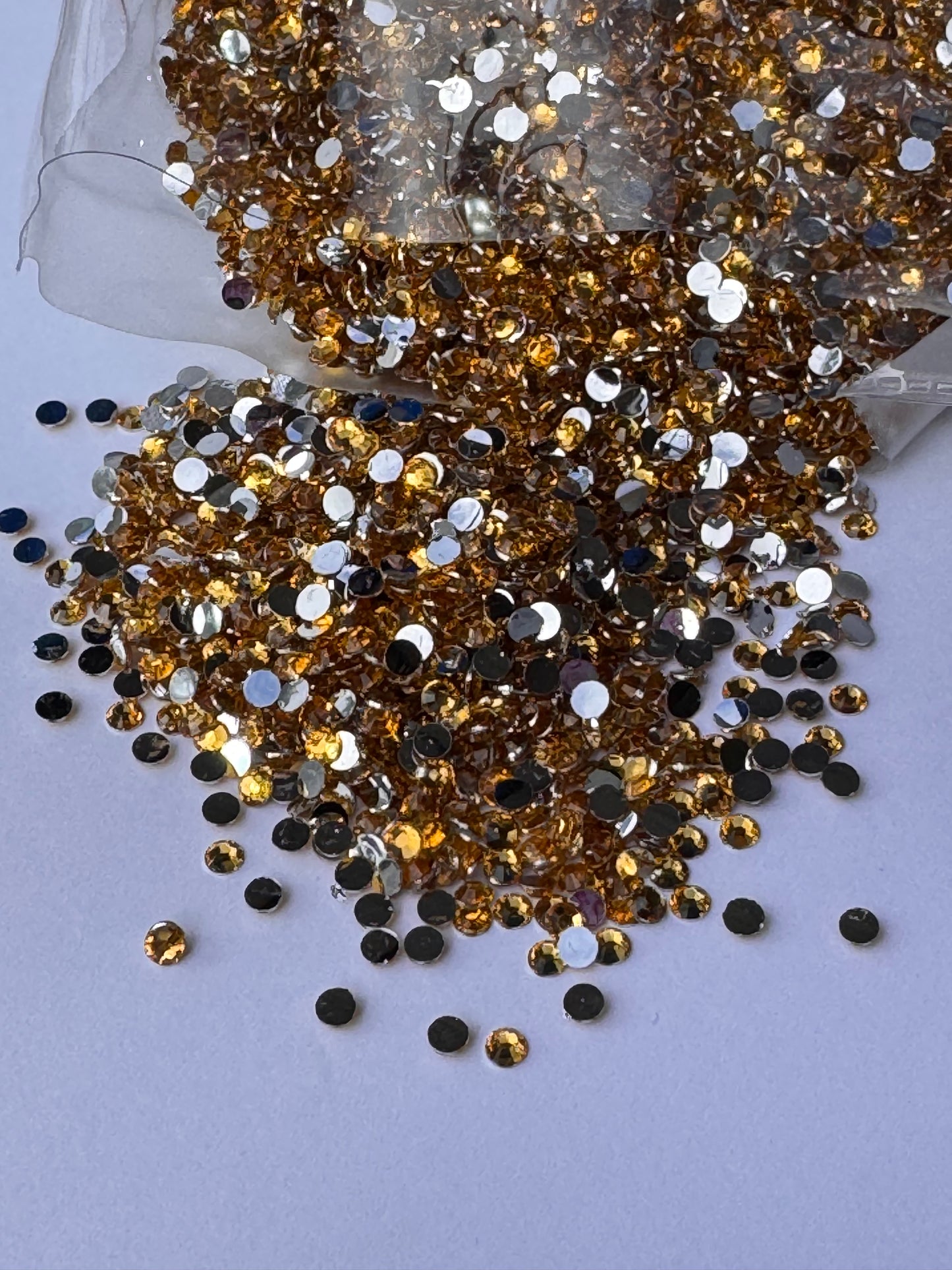 3mm Flat Back Silver Back Crystal Diamond Rhinestones | 20gm | WBS-14