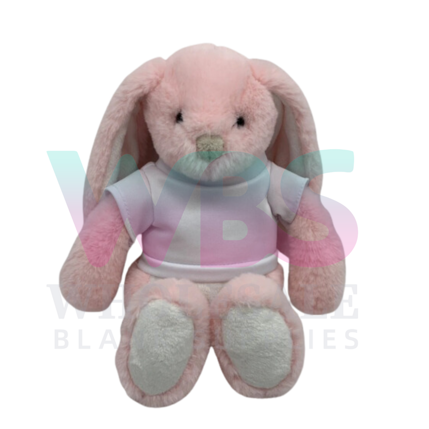 🐰 Sublimation Bunny Plush with Removable T-Shirt – 30cm