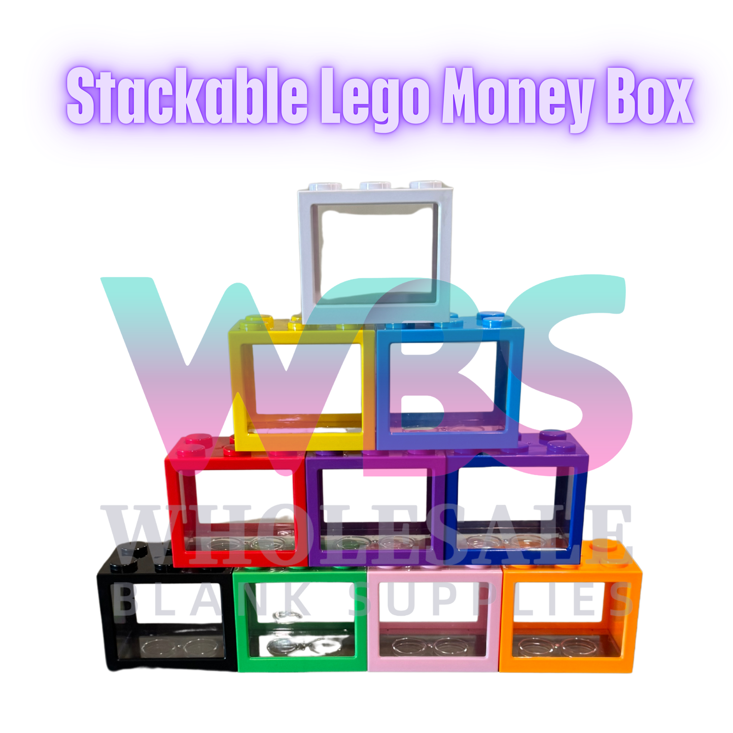 Stackable Block LEGO Money Boxes