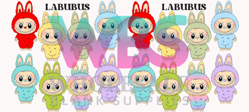 16oz UV DTF Libbey Wrap – LABUBU #W11