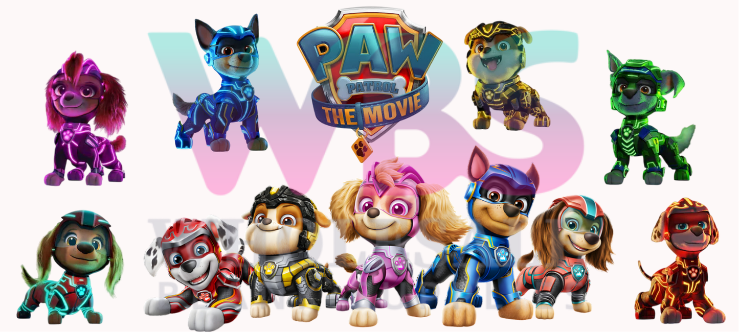 16oz UV DTF Libbey Wrap Paw Patrol the MOVIE #72