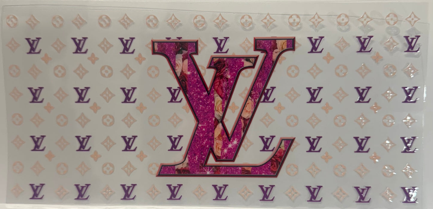 16oz UV DTF Libbey Wrap LV Designer Louis Vuitton W143