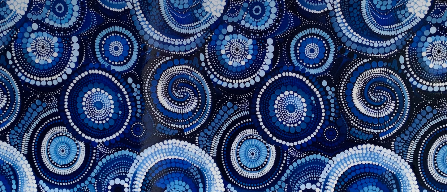 16oz UV DTF Libbey Wrap Aboriginal Indigenous Dot Art Work Painting Aboriginal #A305