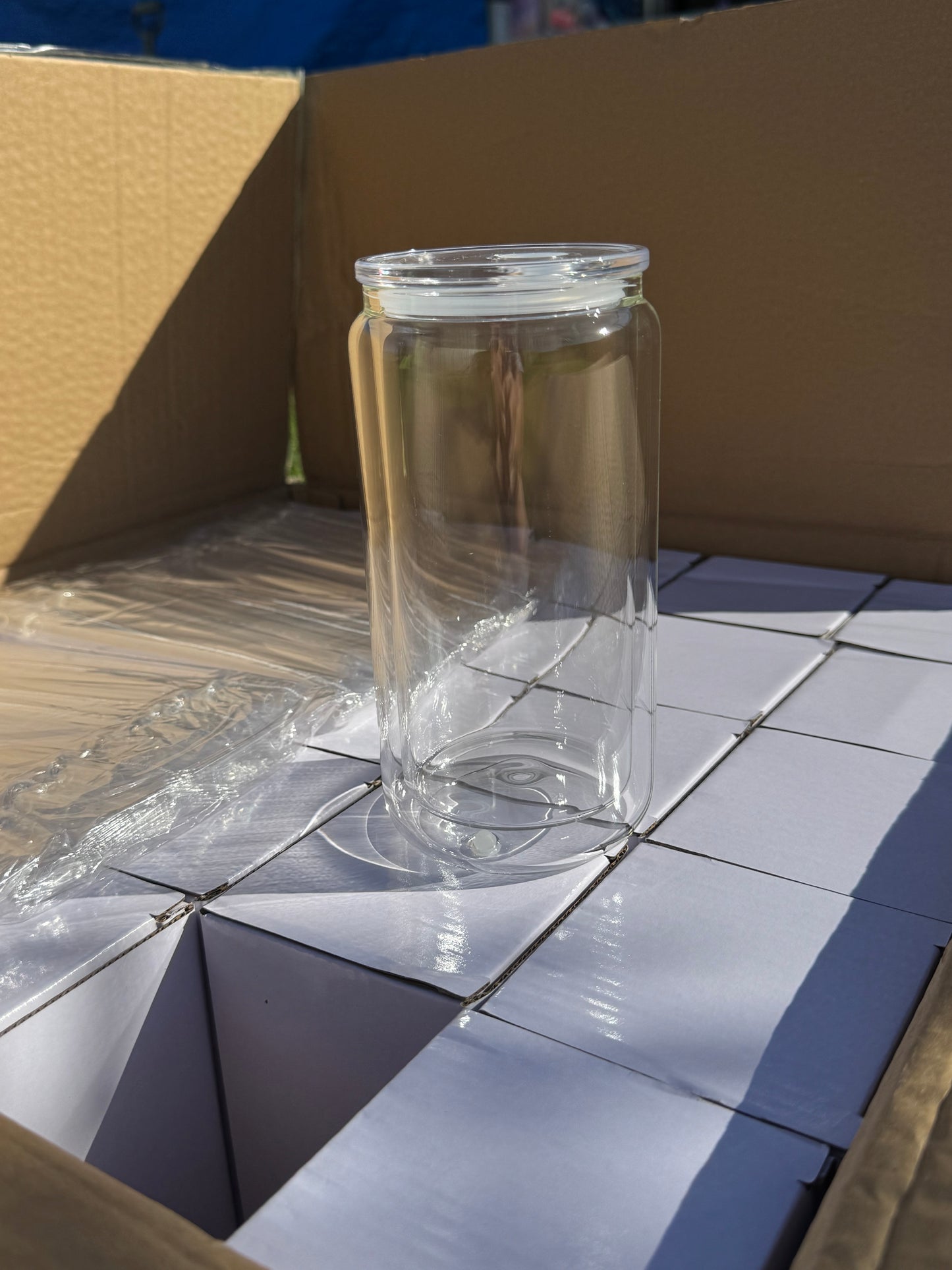 16oz Snow Globe Libbey | Clear Lid V2
