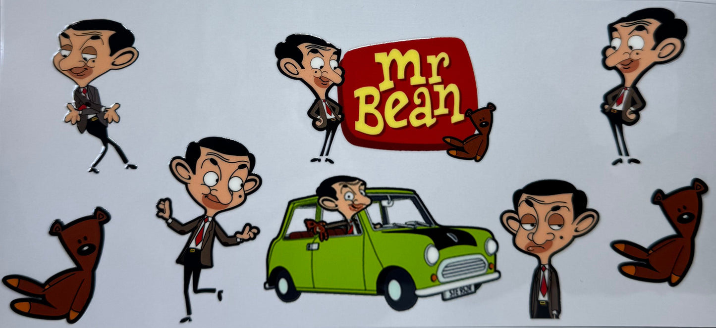 16oz UV DTF Libbey Wrap Mr Bean #a175