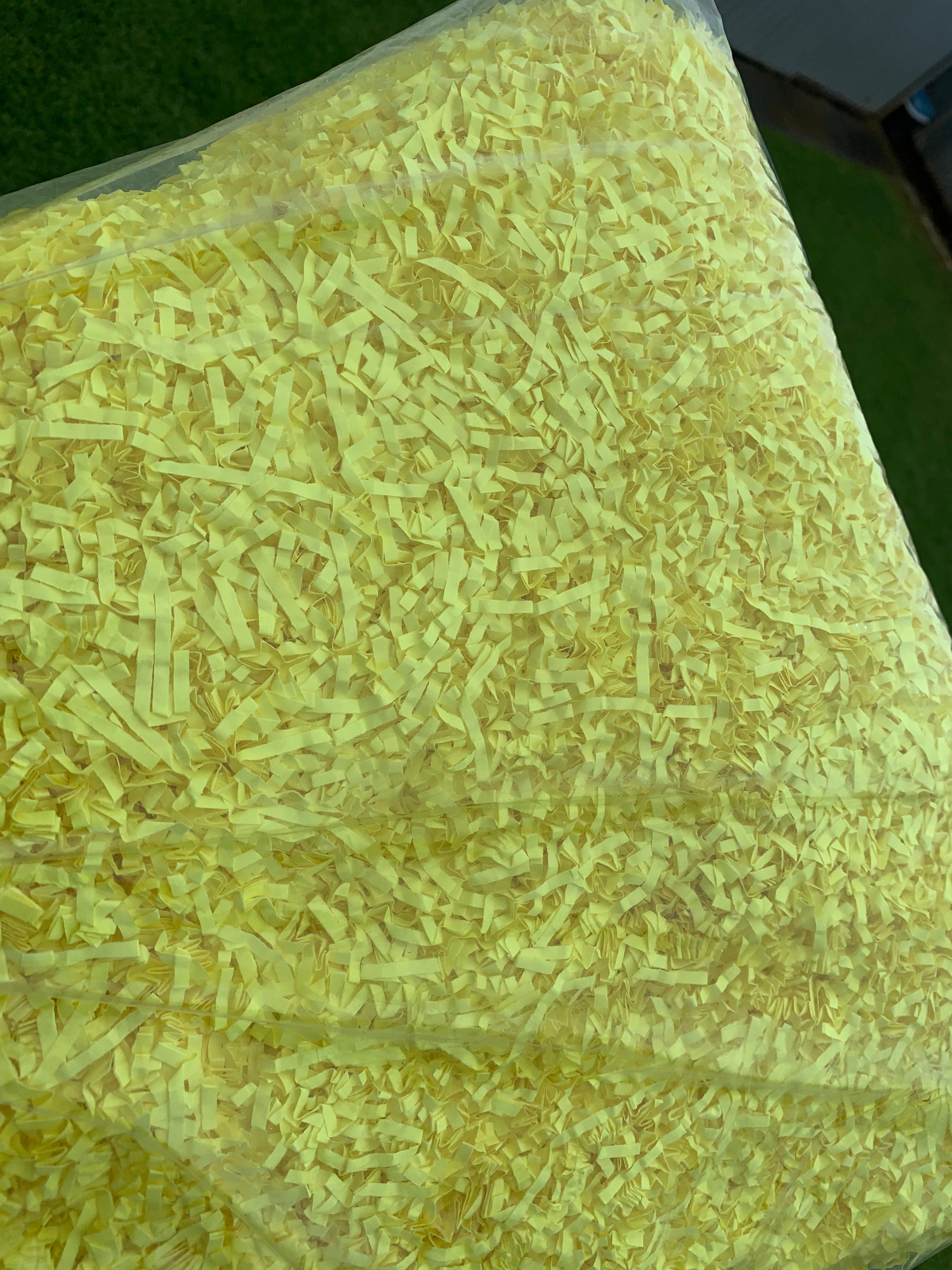 Yellow Shredded Food Grade Paper Wholesale Blank Supplies