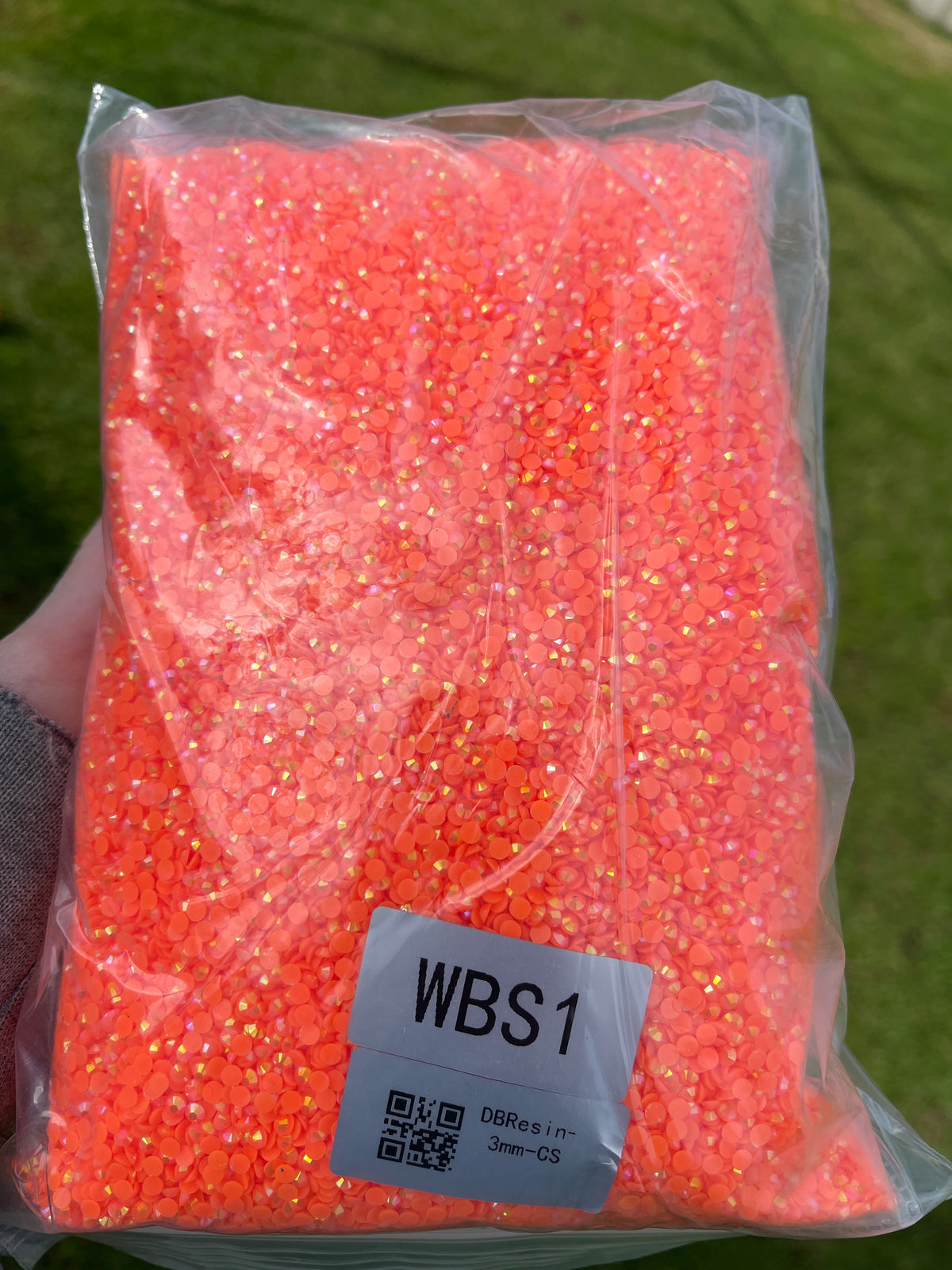 3mm Flat Back Crystal Diamond Rhinestones | 100gm | WBS-CS