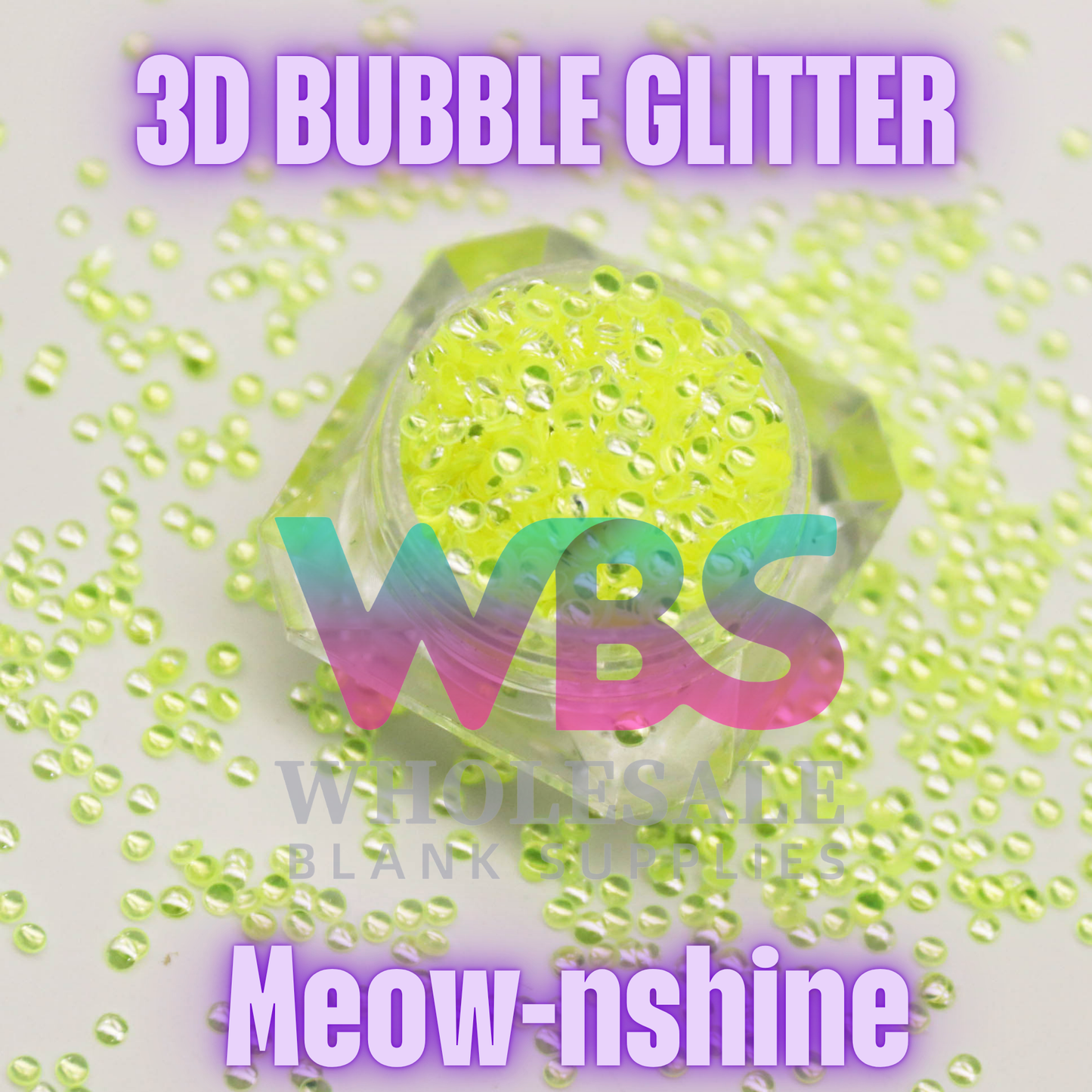 Meow-nshine | 3D Bubble Glitter – 50gm