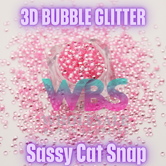 Sassy Cat Snap |3D  Bubble Glitter – 50gm
