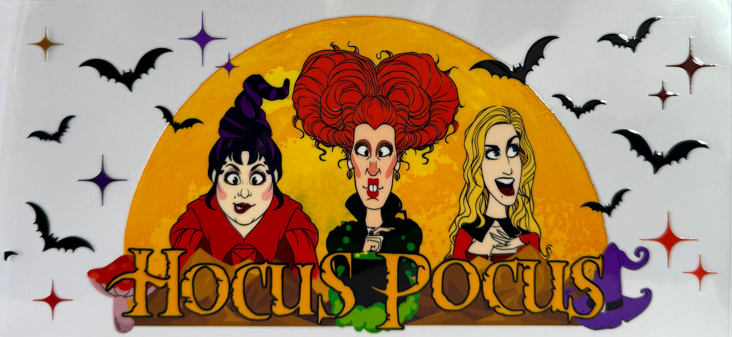 16oz UV DTF Libbey Wrap Hocus Pocus #a8