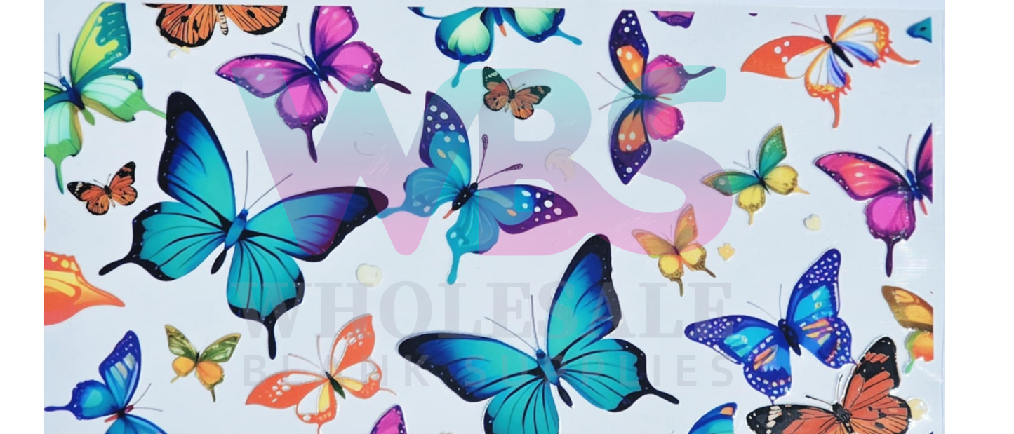 16oz UV DTF Libbey Wrap Butterflies Butterfly #310