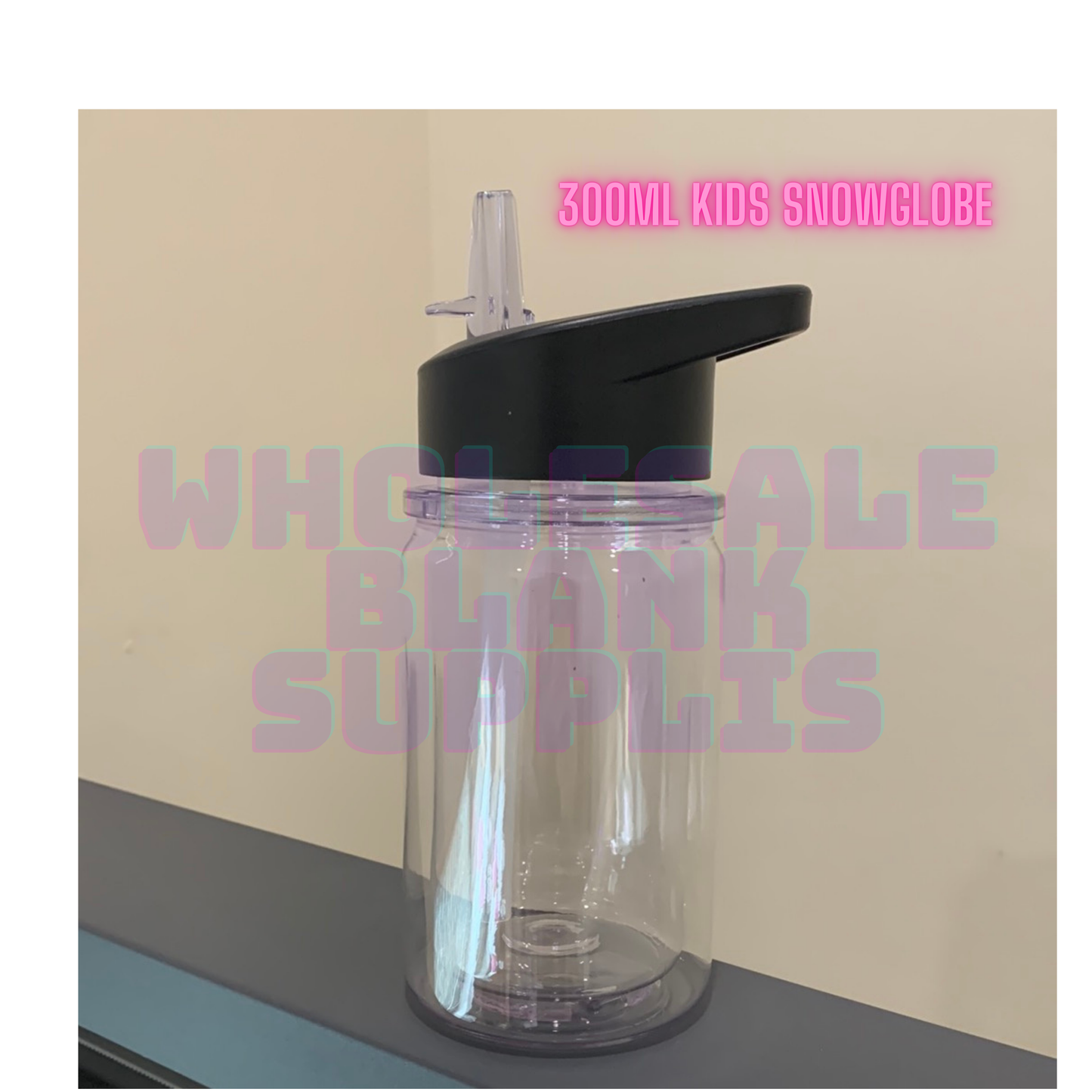 🧸 300ml Kids Acrylic Snow Globe Drink Bottle | Craft Blank 💦
NB