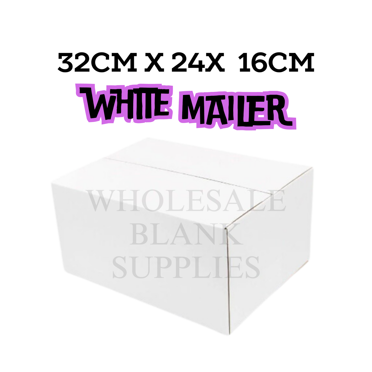 Mailing Box | White | 32 x 24 x 16cm