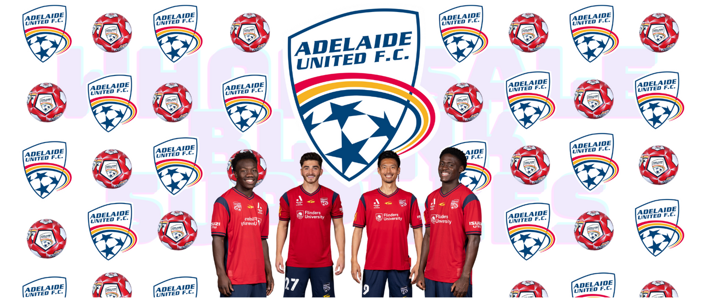 16oz UV DTF Libbey Wrap Soccer Adelaide United #A249