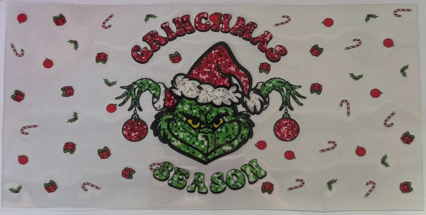 16oz UV DTF Libbey Wrap Christmas W94