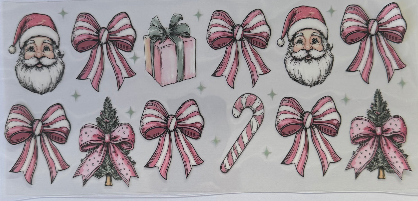 16oz UV DTF Libbey Wrap Christmas W92