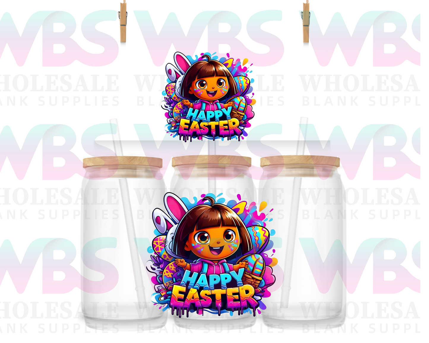 UV DTF Decal - EASTER DORA #F10