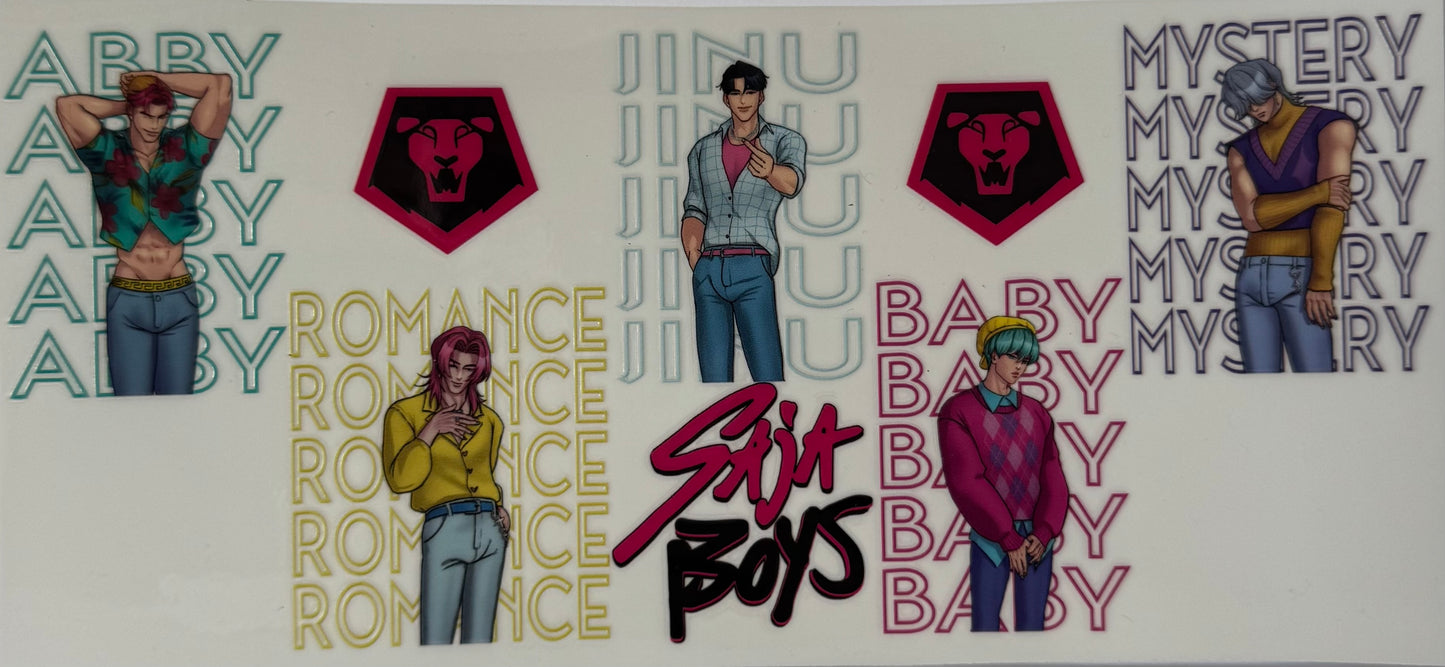 16oz UV DTF Libbey Wrap Kpop – HUNTRIX K-POP SAJA BOYS #W165