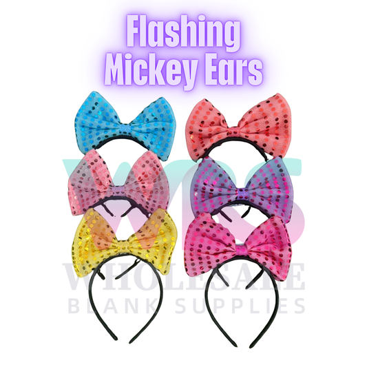 Flashing Mickey Ears LED Headband