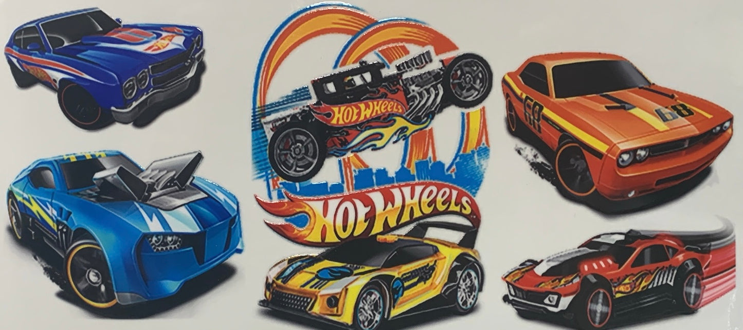 16oz UV DTF Libbey Wrap Cars Hot Wheels #885