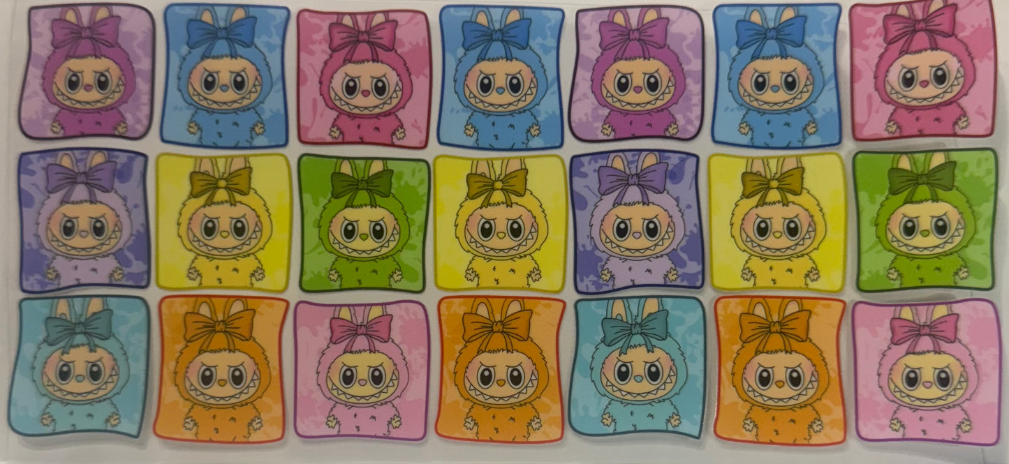 16oz UV DTF Libbey Wrap Labubu Kids #W157