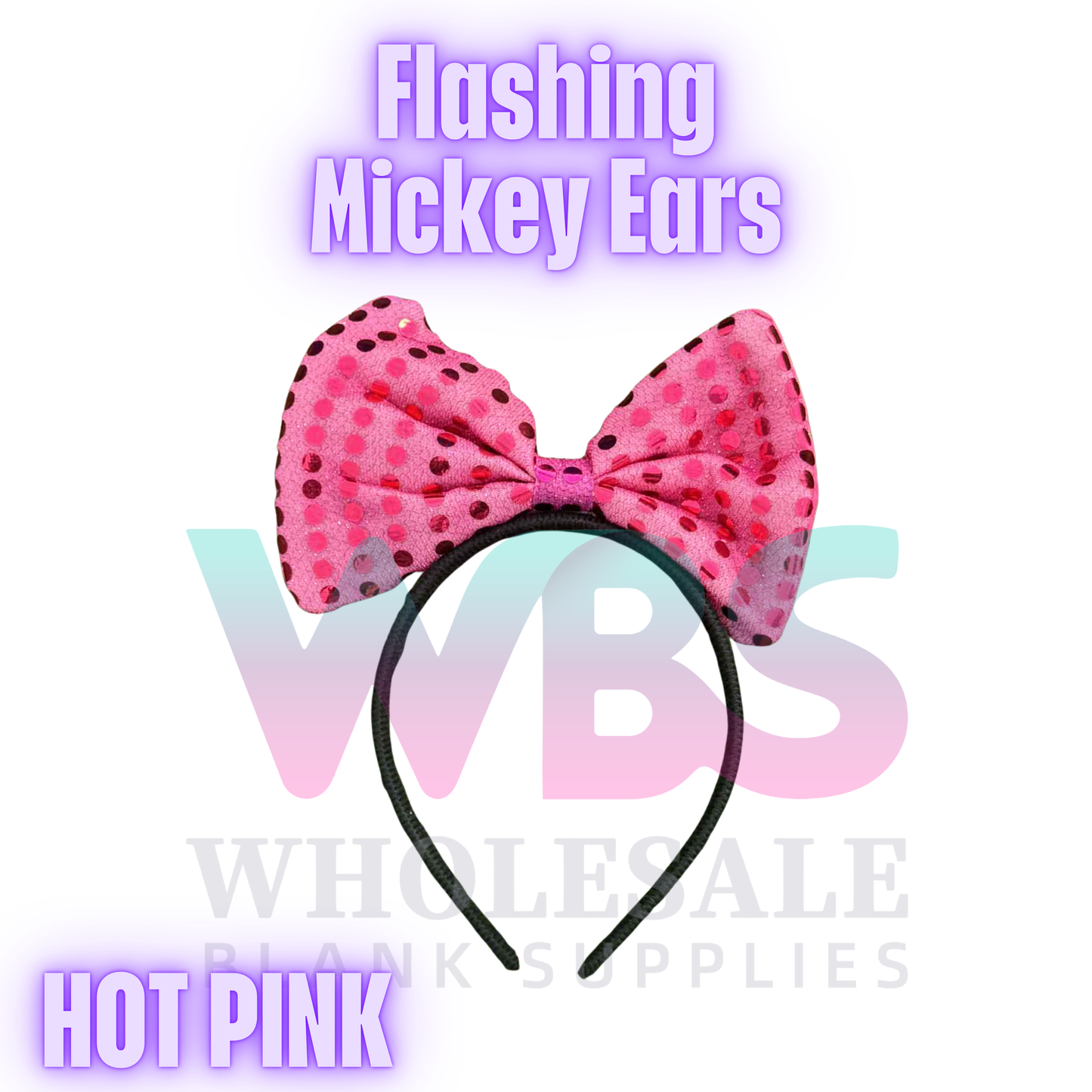 Flashing Mickey Ears LED Headband