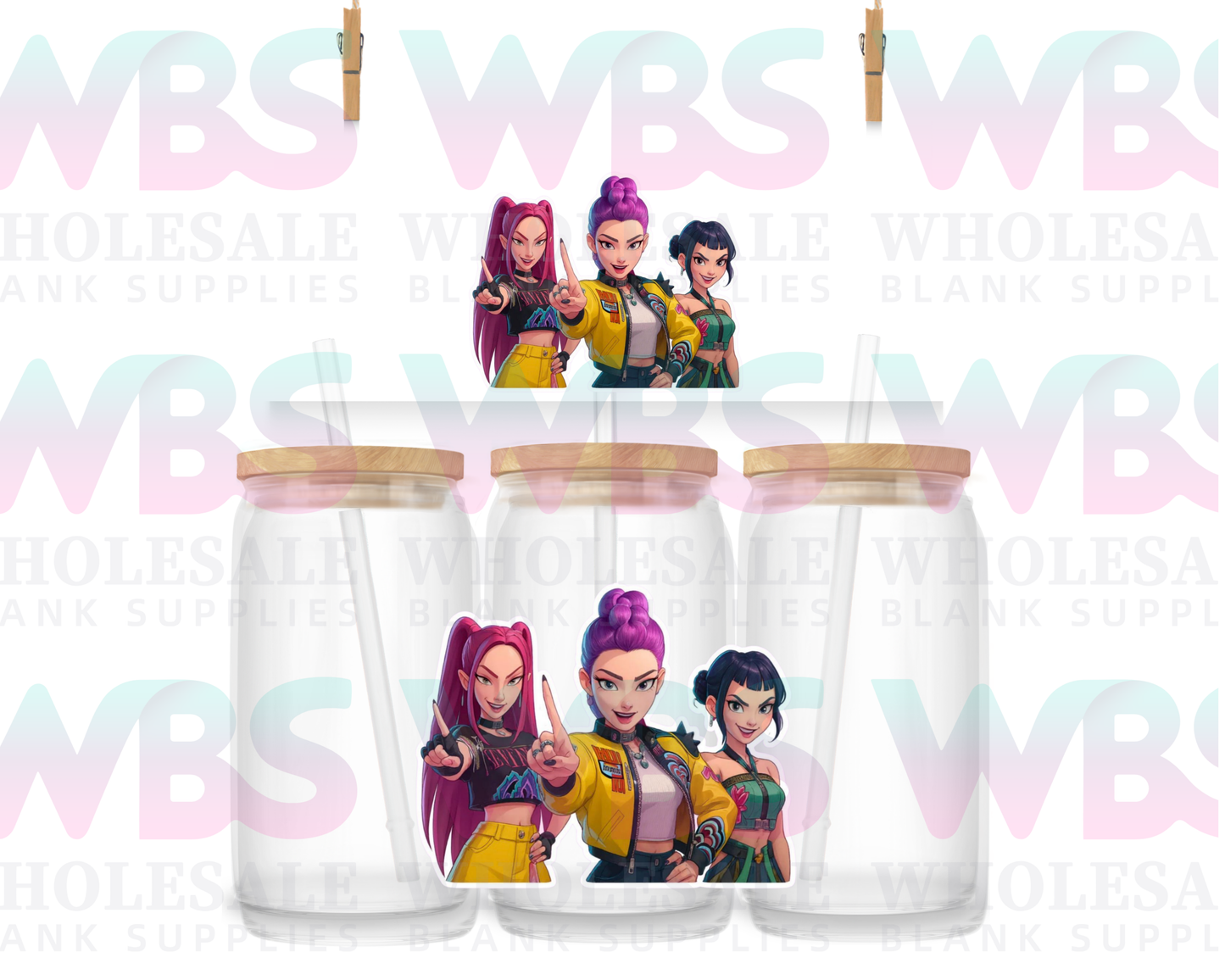 UV DTF Decal - KPOP HUNTRIX #F17