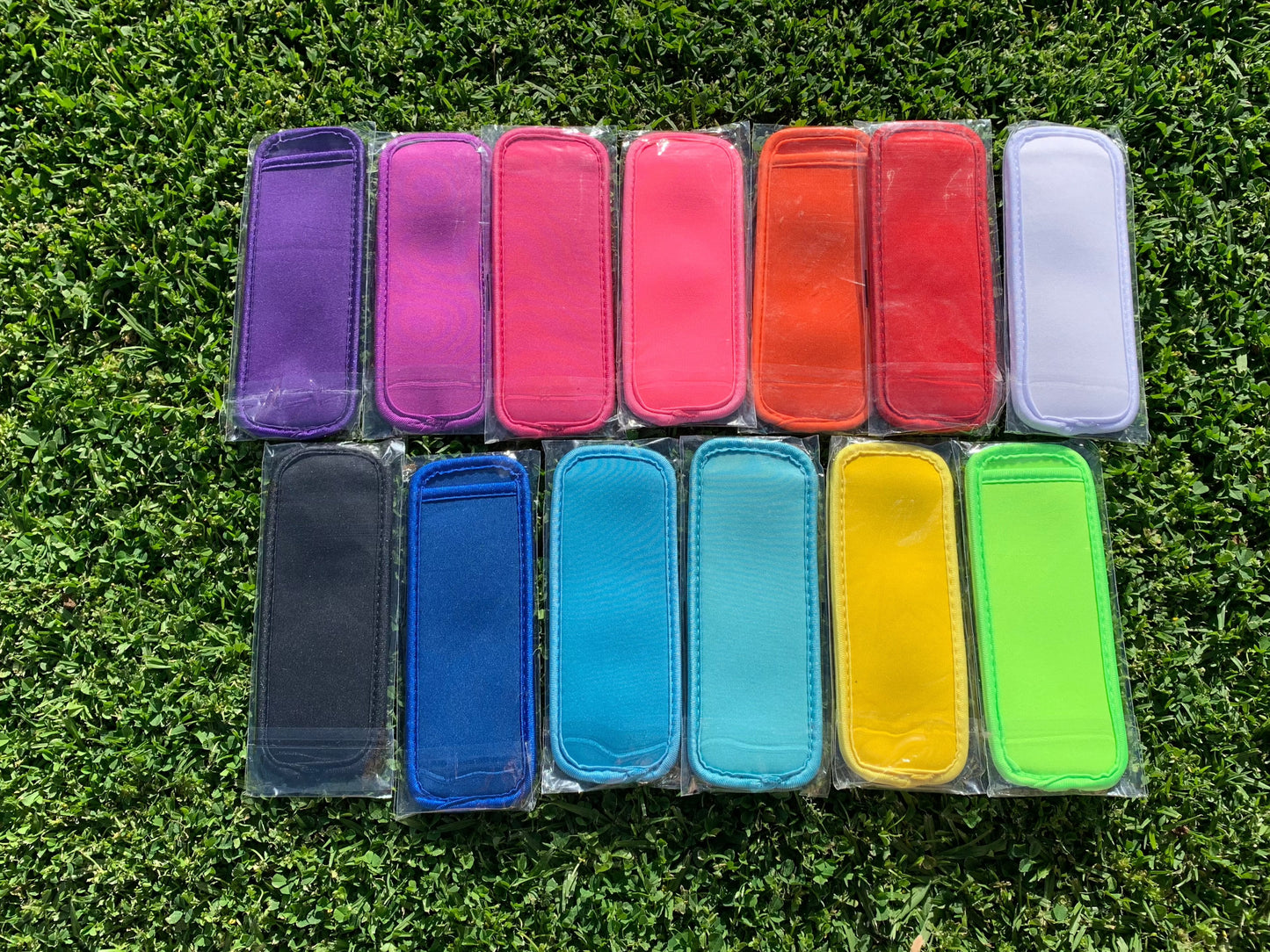Mix Pack - 13 Pack Icy Pole Holders Blanks | Ice Block | Neoprene
