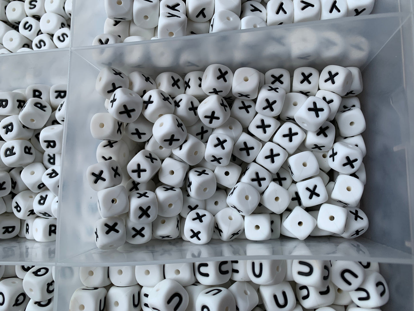 12mm Alphabet Letter Silicone Beads | Alphabet Silicone Bead