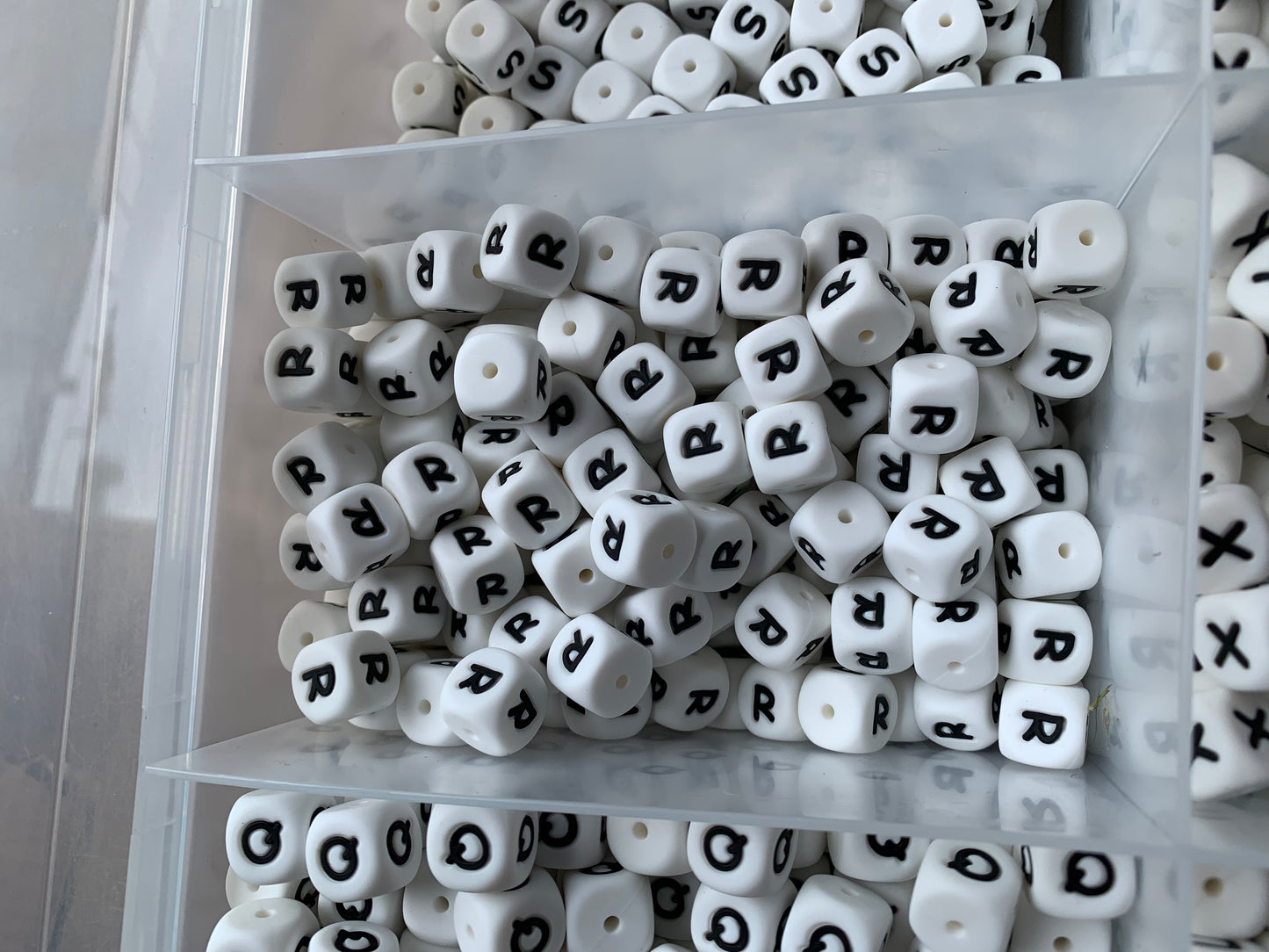 12mm Alphabet Letter Silicone Beads | Alphabet Silicone Bead