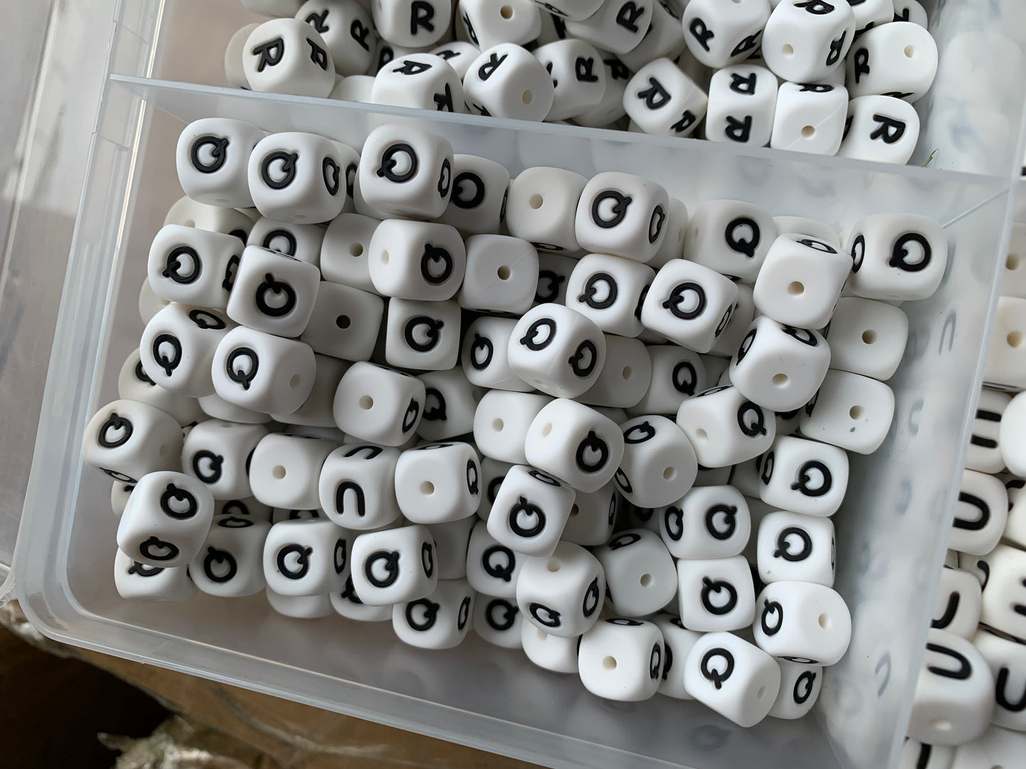 12mm Alphabet Letter Silicone Beads | Alphabet Silicone Bead