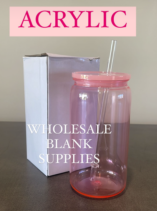 🍬 ACRYLIC 16oz Jelly Libbey Cup 💖