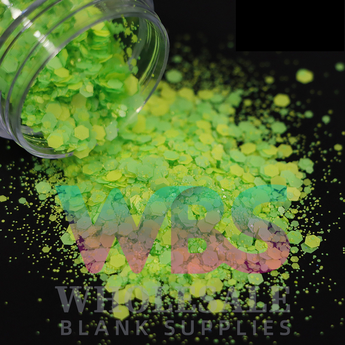 Neon Matte Lime | Chunky Matte Glitter Bottle – 50gm