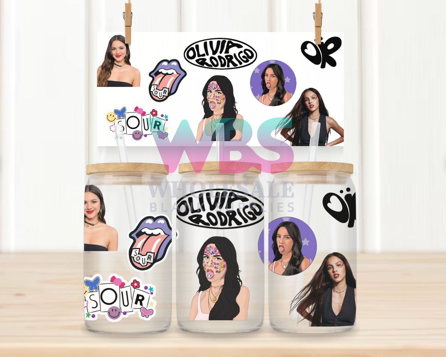 16oz UV DTF Libbey Wrap Olivia Rodrigo Kids #W69