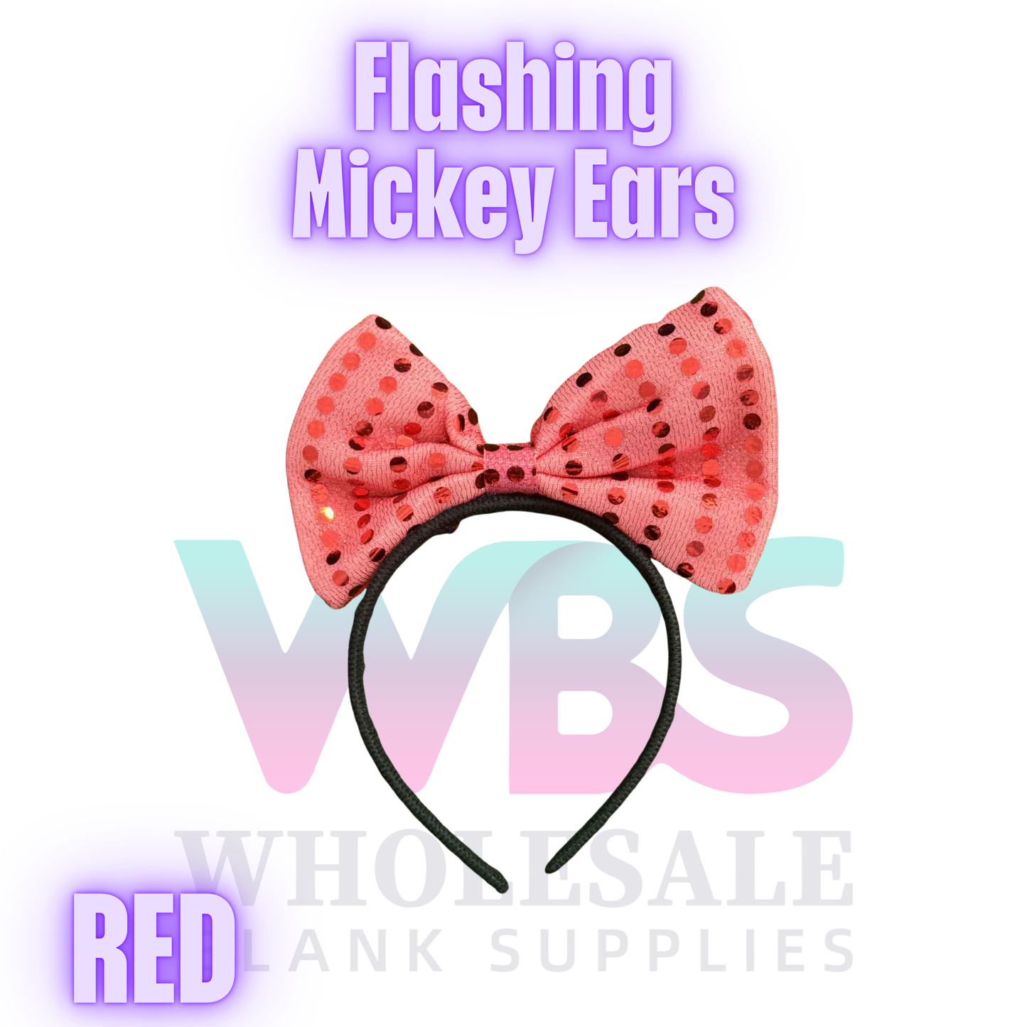 Flashing Mickey Ears LED Headband