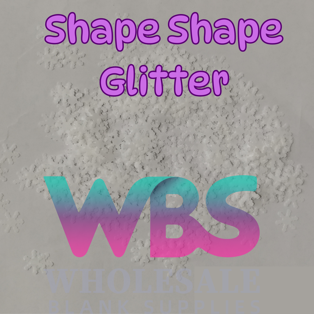 Shapes Glitter | White Snowflake 50gm