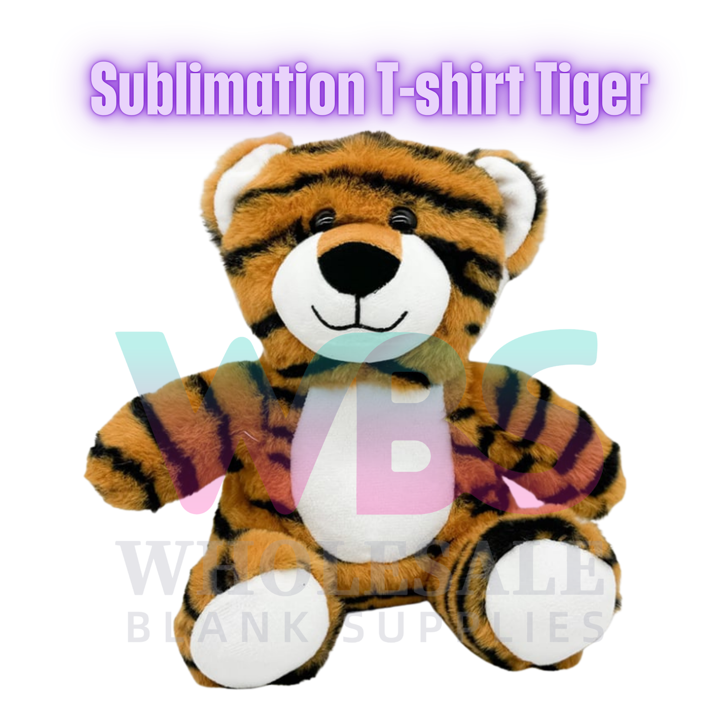🐯 Tiger Plush with Removable T-Shirt – 30cm