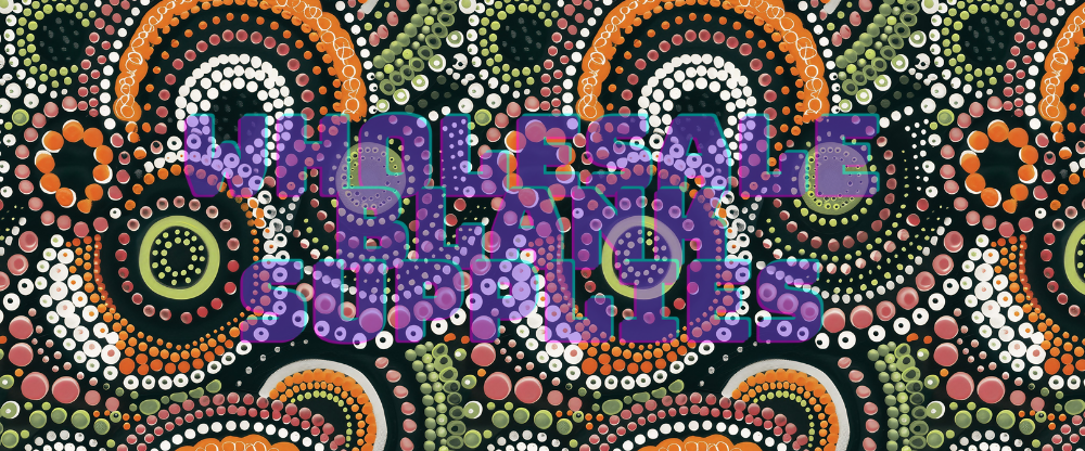 16oz UV DTF Libbey Wrap Aboriginal Indigenous Orange Magic Circle #A223