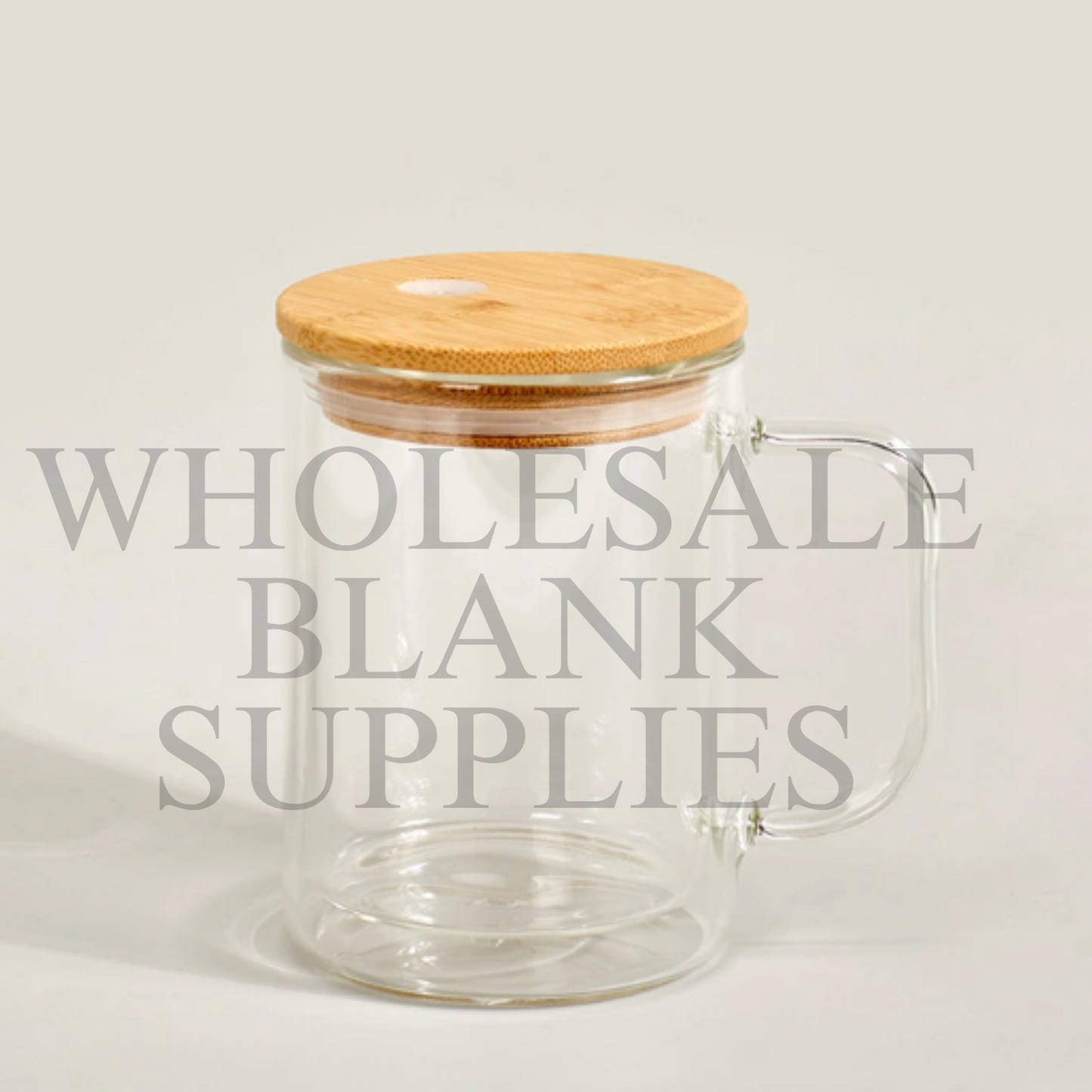 17oz Glass Snow Globe Coffee Mug | Bamboo Lid | Clear Straw
