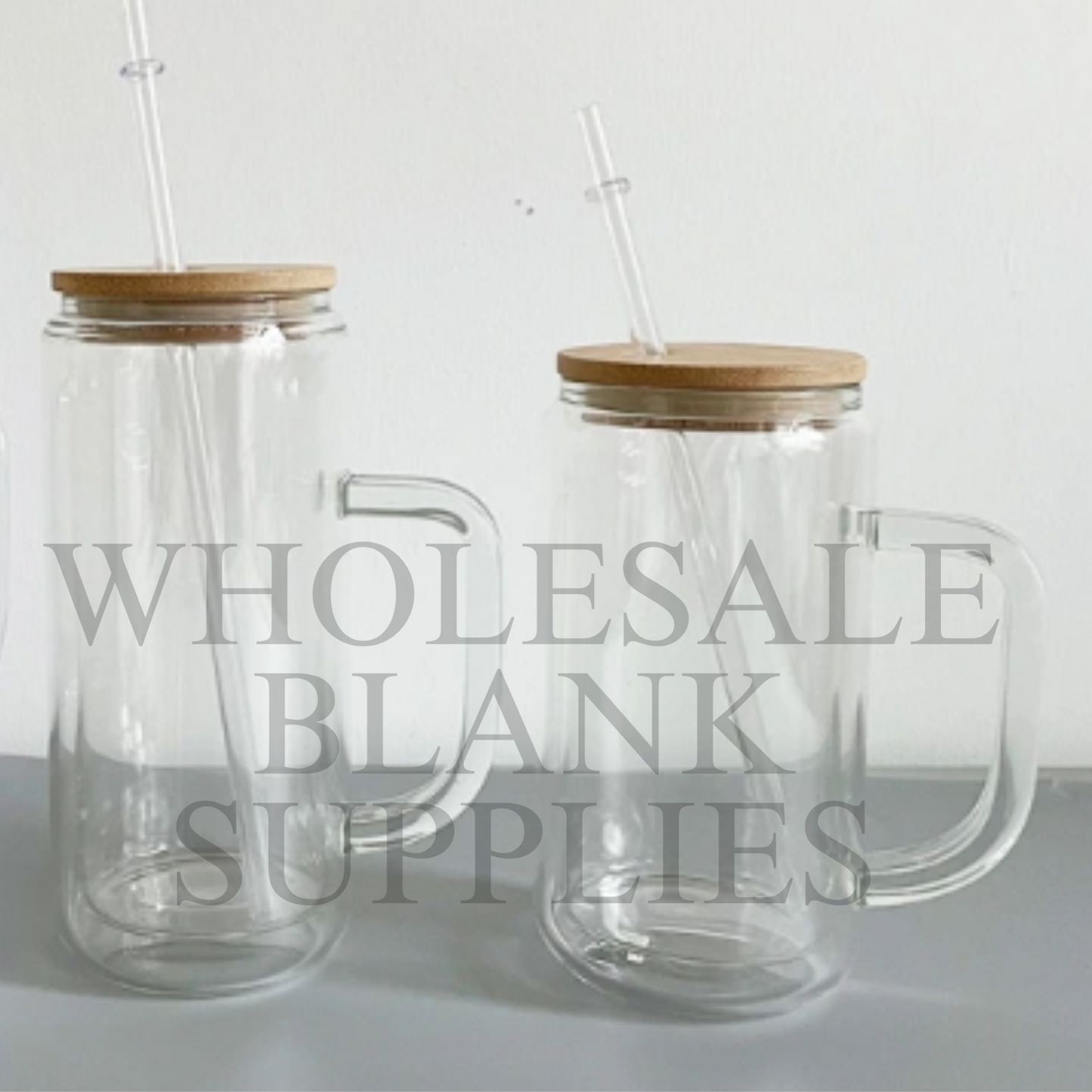 ☃️ SNOWGLOBE GLASS MUG with HANDLE – 16oz | 20oz | 24oz ✨