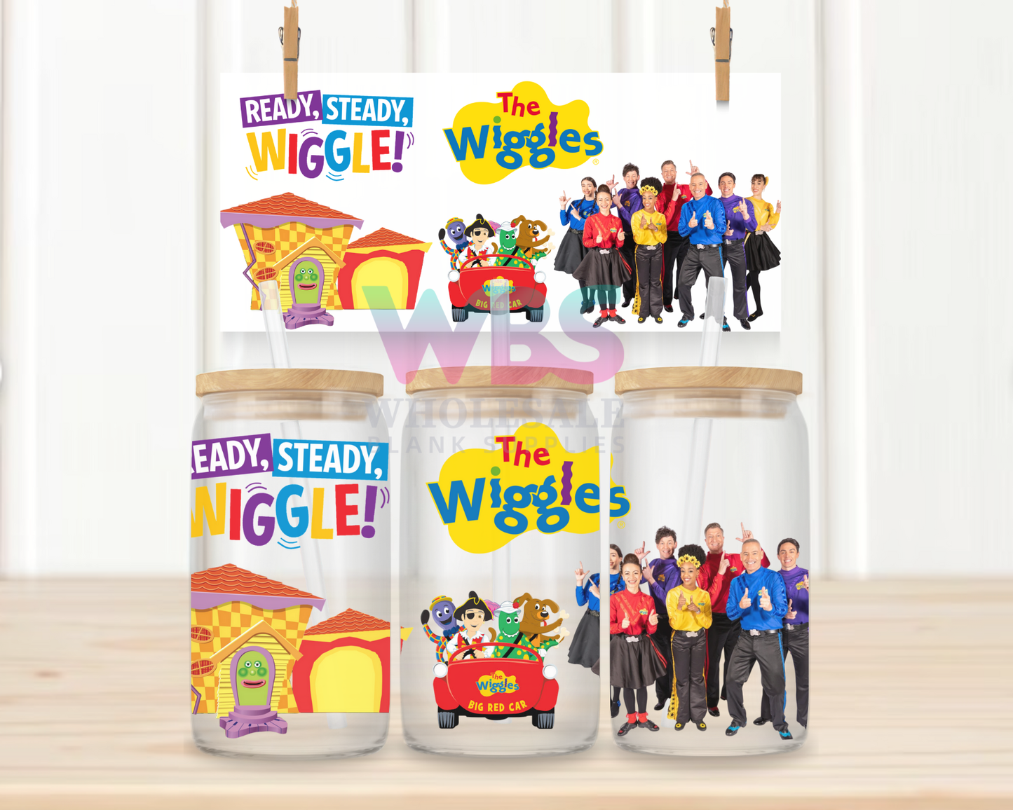 16oz UV DTF Libbey Wrap – Wiggles #W51