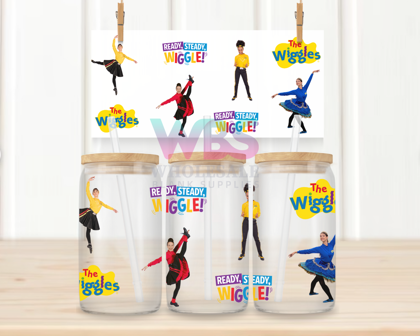 16oz UV DTF Libbey Wrap Wiggles #W48