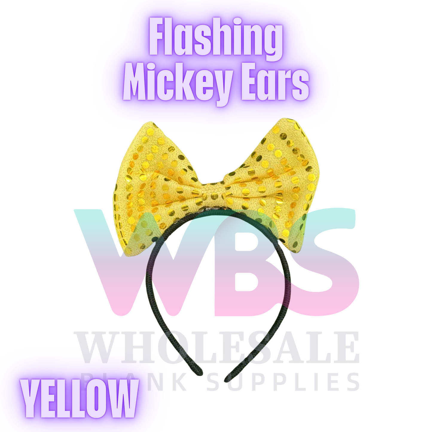 Flashing Mickey Ears LED Headband